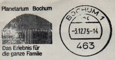 Stempel: Planetarium Bochum 1975