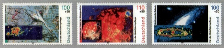 Briefmarkenblock: Entstehung von Sonnen- und Mondfinsternissen