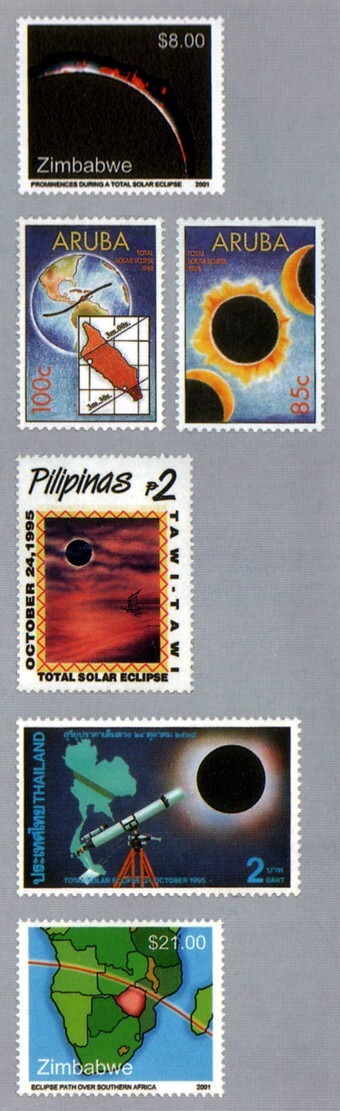 Briefmarke: Sonnenfinsternis 85c Aruba
