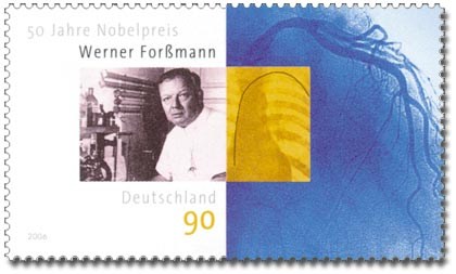 Briefmarke: Werner Forßmann 90c Deutschland 2006