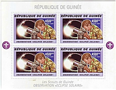 Briefmarke: Sonnenfinsternis 4500FG République de Guinée 2006