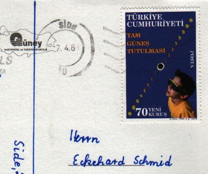 Briefmarke: Sonnenfinsternis 70 Türkei 2006